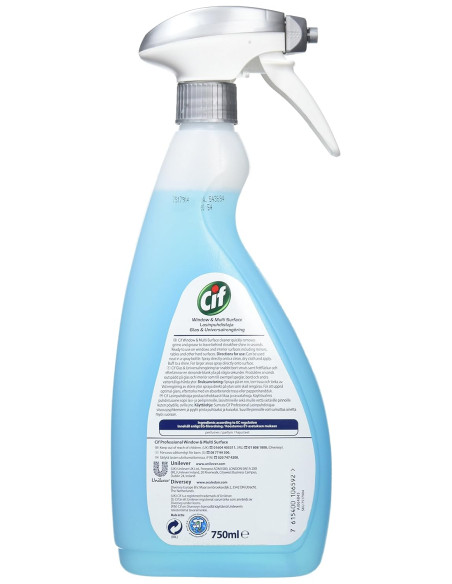 LIMPIACRISTALES Y SUPERFICIES CIF PROFESIONAL 750ML