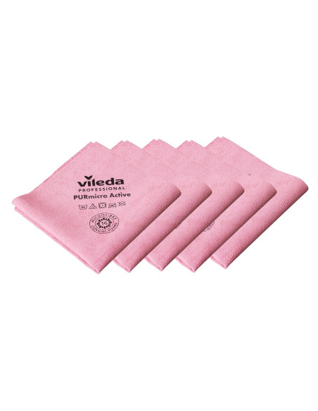 BAYETA VILEDA PURMICRO  ROJA 5 UNIDADES