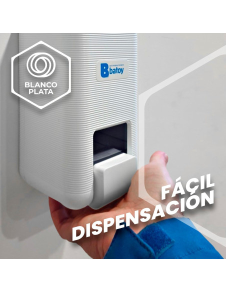 DOSIFICADOR DE JABÓN  BLANCO 1000ML BLANCOPLATA