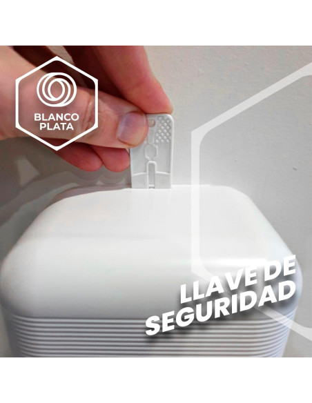 DOSIFICADOR DE JABÓN  BLANCO 1000ML BLANCOPLATA