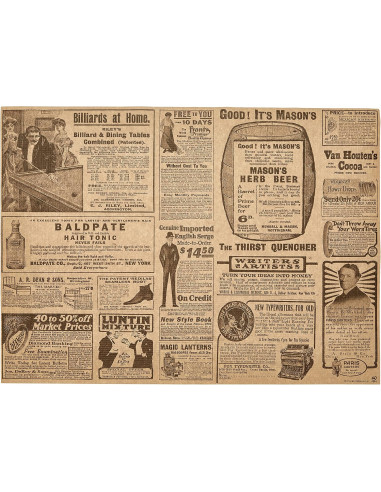 MANTEL 31x43 RECICLADO NATURAL TIMES...