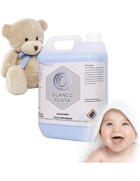 SUAVIZANTE TEXTIL PERFUME SUAVE BLANCOPLATA 5L