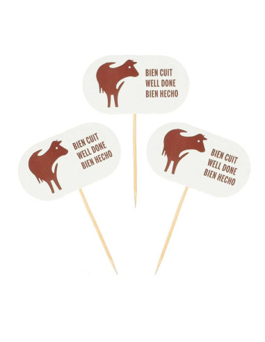 MARCADOR PARA CARNE BIEN 8CM 100...