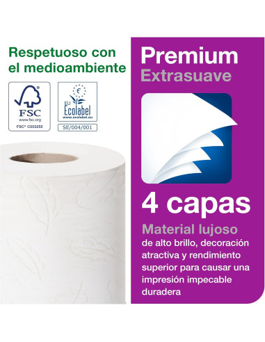 PAPEL HIGIÉNICO EXTRASUAVE 4 CAPAS...