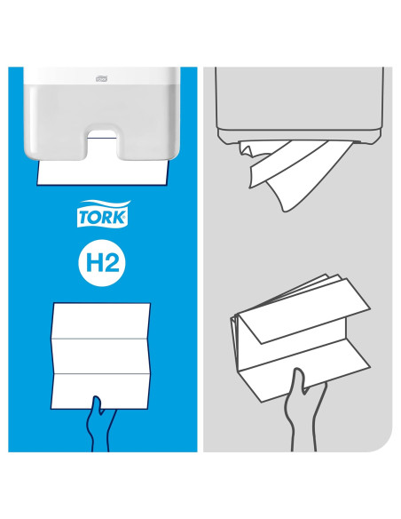 DISPENSADOR TOALLAS MINI TORK XPRESS H2 BLANCO