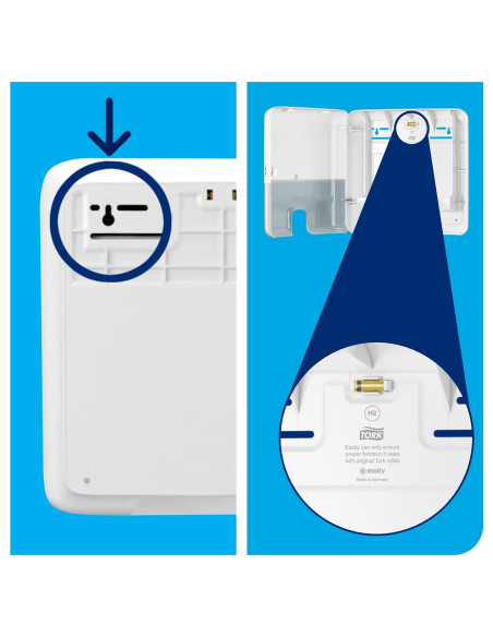 DISPENSADOR TOALLAS MINI TORK ELEVATION H3 BLANCO