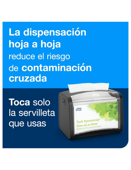 SERVILLETA BLANCA TORK XPRESSNAP N4 21,6X33CM 9000 UNIDADES