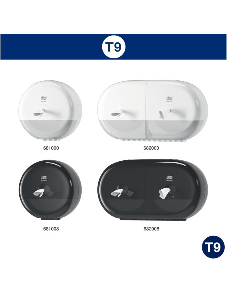 PAPEL WC 2 CAPAS TORK SMART-ONE MINI T9 BLANCO 12 UNIDADES