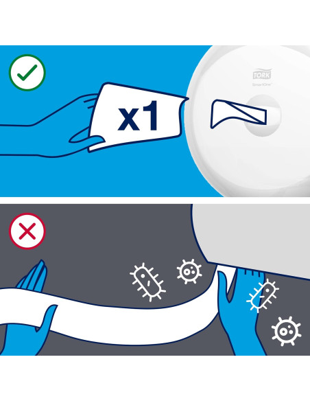 PAPEL WC 2 CAPAS TORK SMART-ONE MINI T9 BLANCO 12 UNIDADES