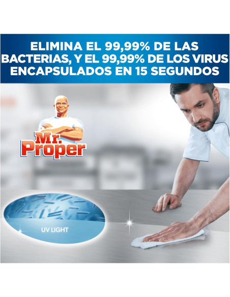 LIMPIADOR DESINFECTANTE MULTISUPERFICIES  MR PROPER 750 ML
