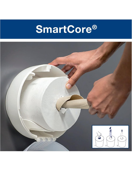 PAPEL WC TORK SMARTONE T8 DOS CAPAS BLANCO 6 UNIDADES