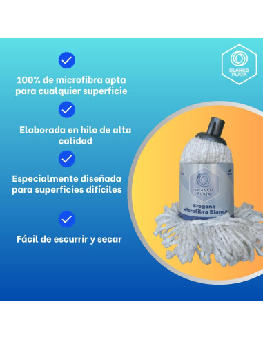 FREGONA MICROFIBRA BLANCA...