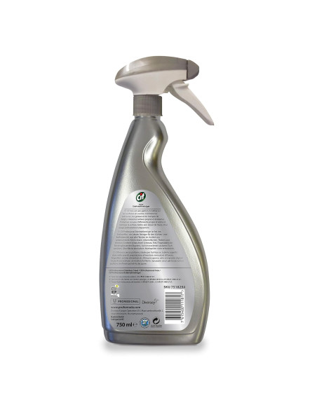 LIMPIADOR DE ACERO INOXIDABLE Y CRISTALES CIF PROFESIONAL 0,75 LITROS