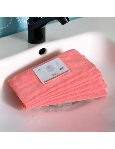 BAYETA MICROFIBRA ROJA MULTISUPERFICIES 40X30CM BLANCOPLATA 6 UNIDADES