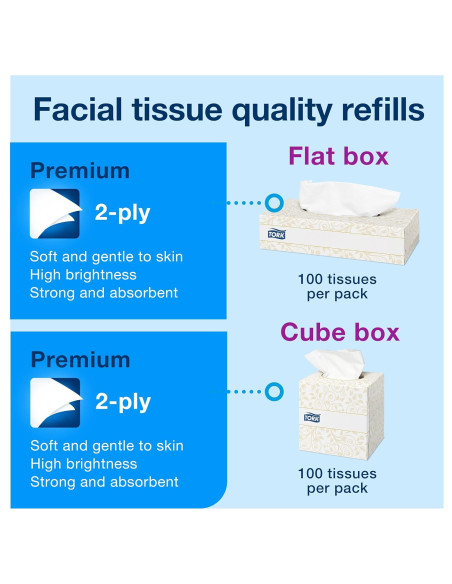Tork 140278 Pañuelos faciales extra suaves Premium