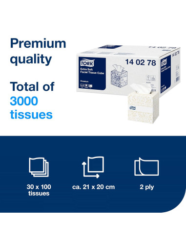 Tork 140278 Pañuelos faciales extra...