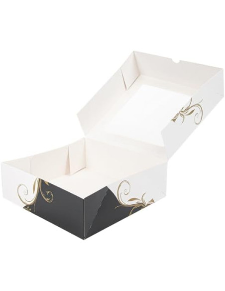 CAJA  PASTELERIA VENTANA CLASIC 23x23x7,5 (50u)