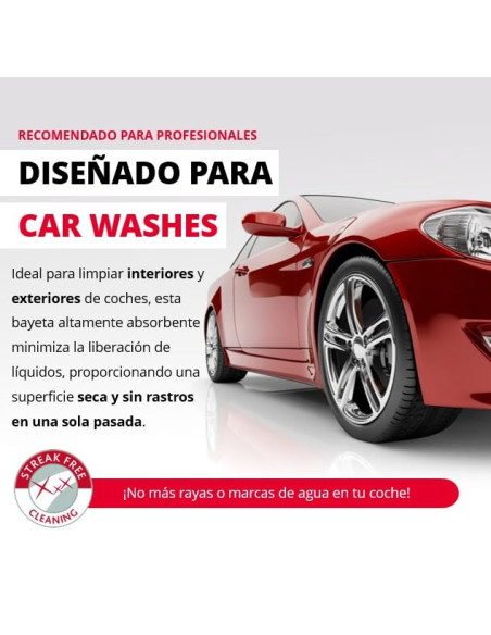 Vileda Professional Bayeta XL PURmicro Active MAX Gris 5 Unidades para Lavado de carros