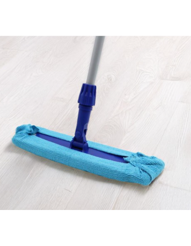 RECAMBIO WET MOP AZUL MICROFIBRA 22X60 BLANCOPLATA 12 UNIDADES