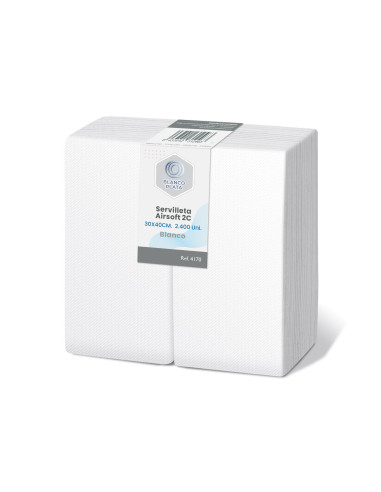 SERVILLETA AIRSOFT 30x40 2C1/6 BLANCO...