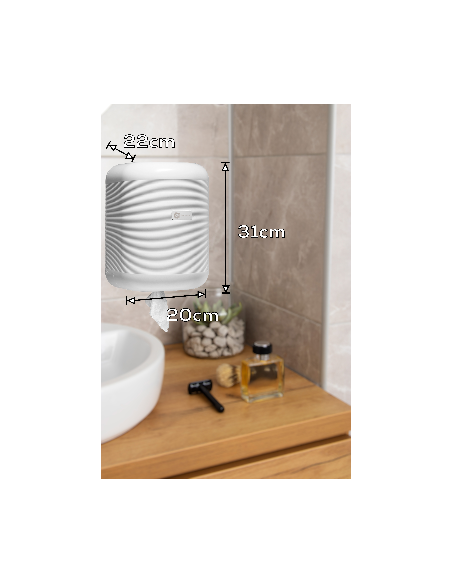 DISPENSADOR PAPEL MECHA BLANCO BLANCOPLATA