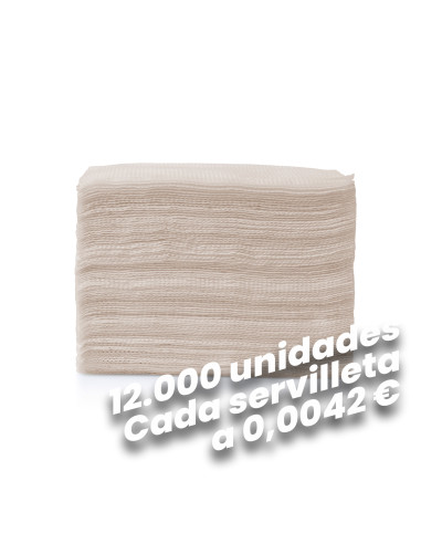 SERVILLETAS MINISERVIS 17x17 NATURAL...