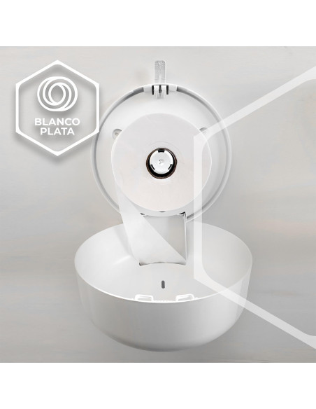 DISPENSADOR PAPEL HIGIÉNICO BLANCOPLATA COLOR BLANCO