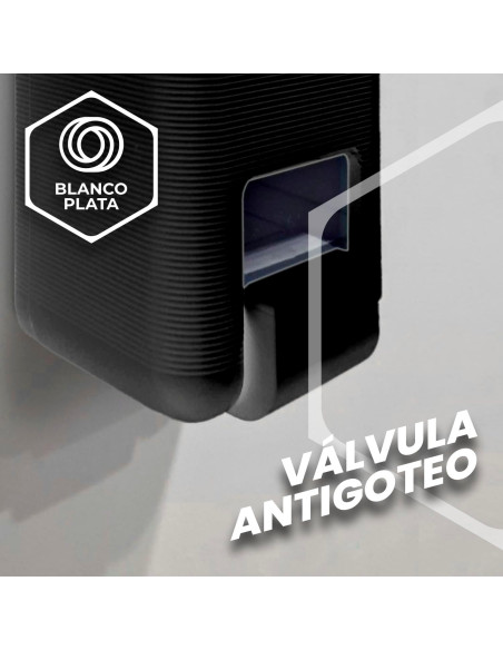 DOSIFICADOR DE JABÓN  NEGRO 900ML BLANCOPLATA