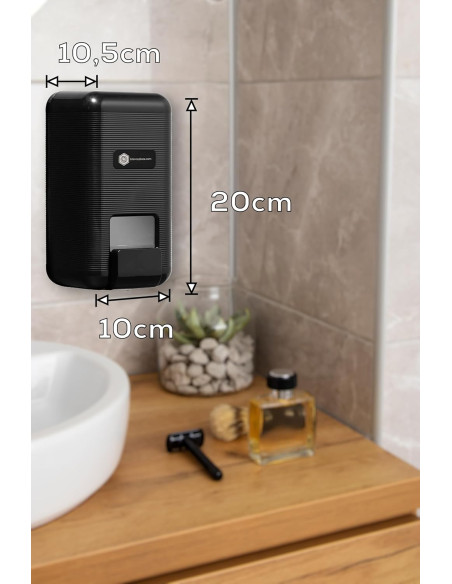DOSIFICADOR DE JABÓN  NEGRO 900ML BLANCOPLATA
