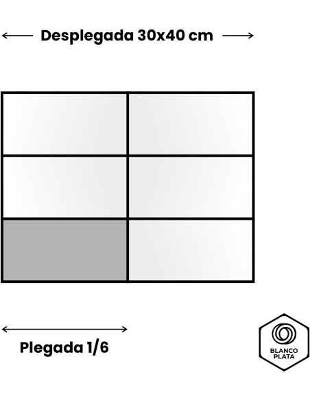 SERVILLETA AIRSOFT 30x40 2C1/6 BLANCO BLANCOPLATA 2400 UNIDADES
