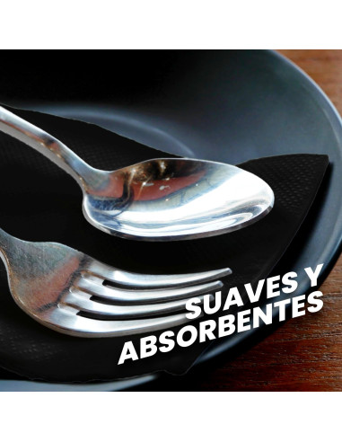 SERVILLETA AIRSOFT 20x20 2C. NEGRO...