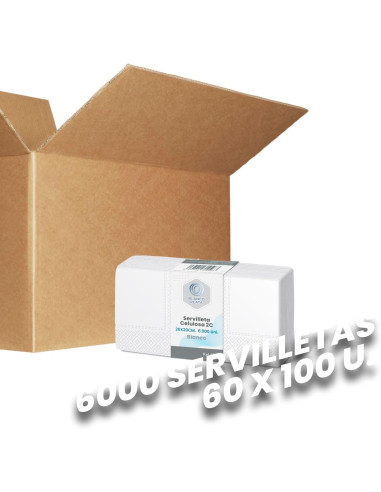 SERVILLETA CELULOSA 20x20 2C BLANCO...