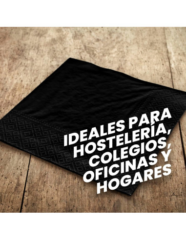 SERVILLETA AIRSOFT 40x40 2C.NEGRO...