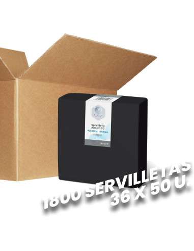 SERVILLETA AIRSOFT 40x40 2C.NEGRO...