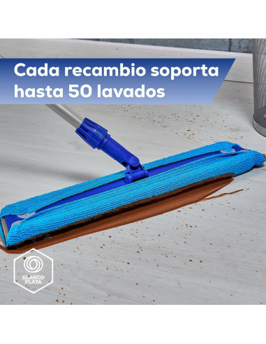 RECAMBIO WET MOP AZUL MICROFIBRA...