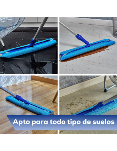 RECAMBIO WET MOP AZUL MICROFIBRA...