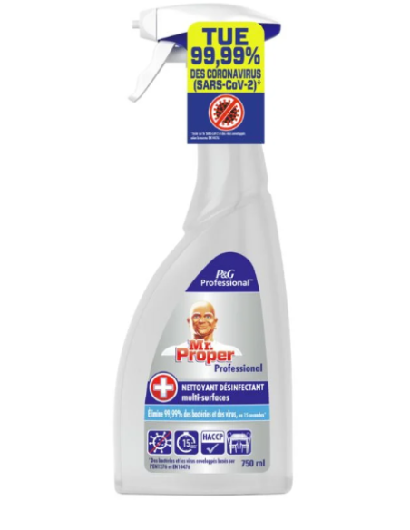 LIMPIADOR DESINFECTANTE MULTISUPERFICIES  MR PROPER 750 ML