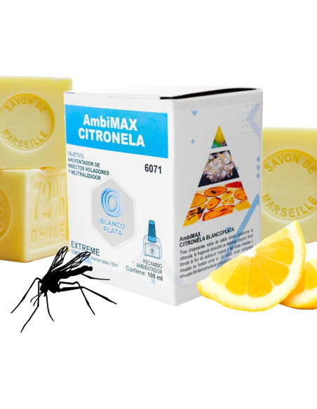 RECAMBIO AMBIMAX REPELENTE CUCAS EXTREM 100ML 30 DÍAS DURACIÓN. DESCONTAMINA EL AMBIENTE