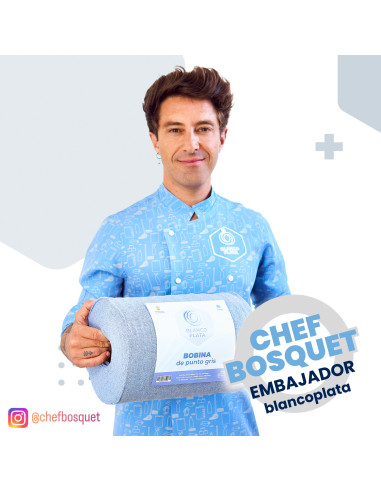 BOBINA PUNTO GRIS 3KG BLANCOPLATA