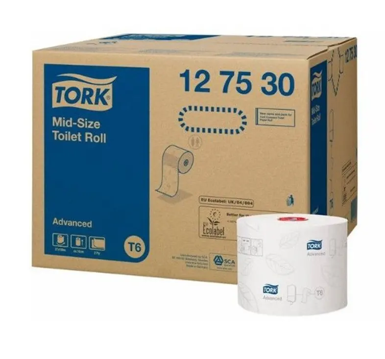 Papel wc 2 capas de Tork advanced compacto